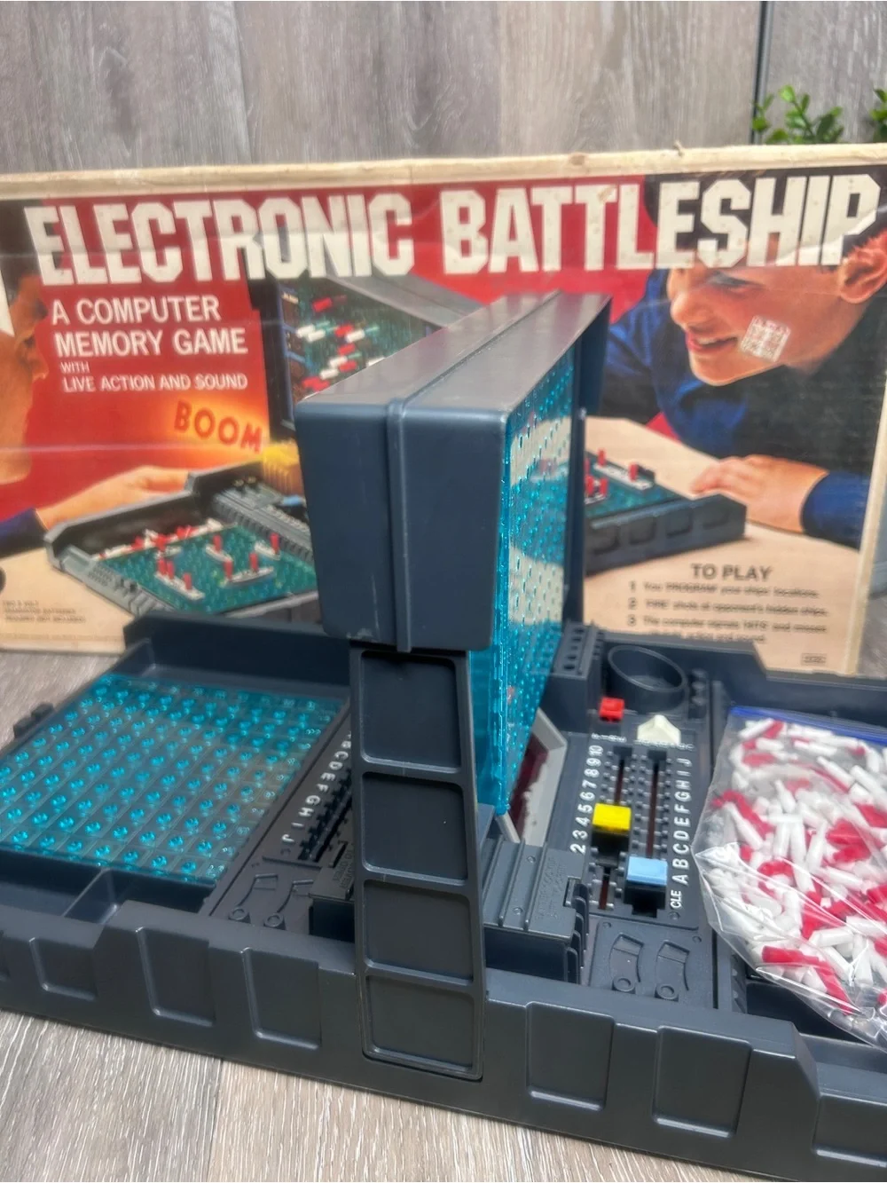 Vintage Electronic Battleship Game Milton Bradley Retro Complete Working Set